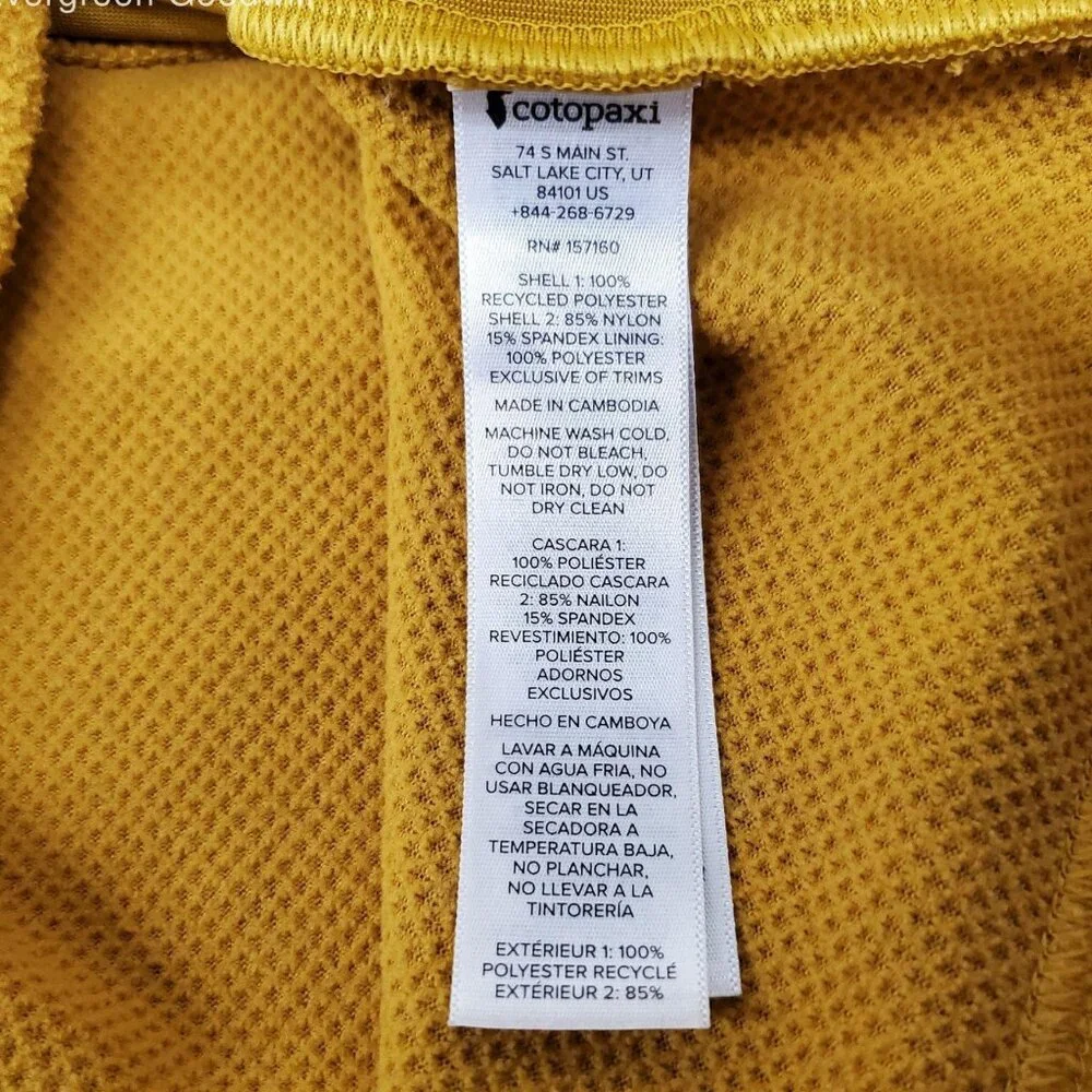 Abrazo Fleece Half-Zip Jacket - Women's Small Jacket Mustard Yellow Dark Rose - Picture 5 of 5